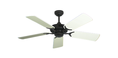 Coastal Air Oil Rubbed Bronze with 44" Antique White Gloss Blades