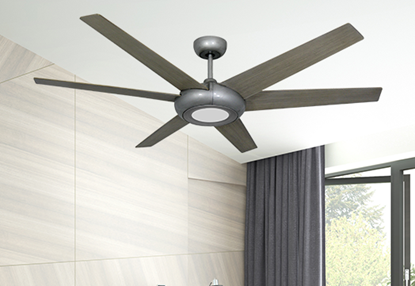 Elegant II 60 in. WiFi Enabled Indoor/Outdoor Brushed Nickel Ceiling Fan and Light